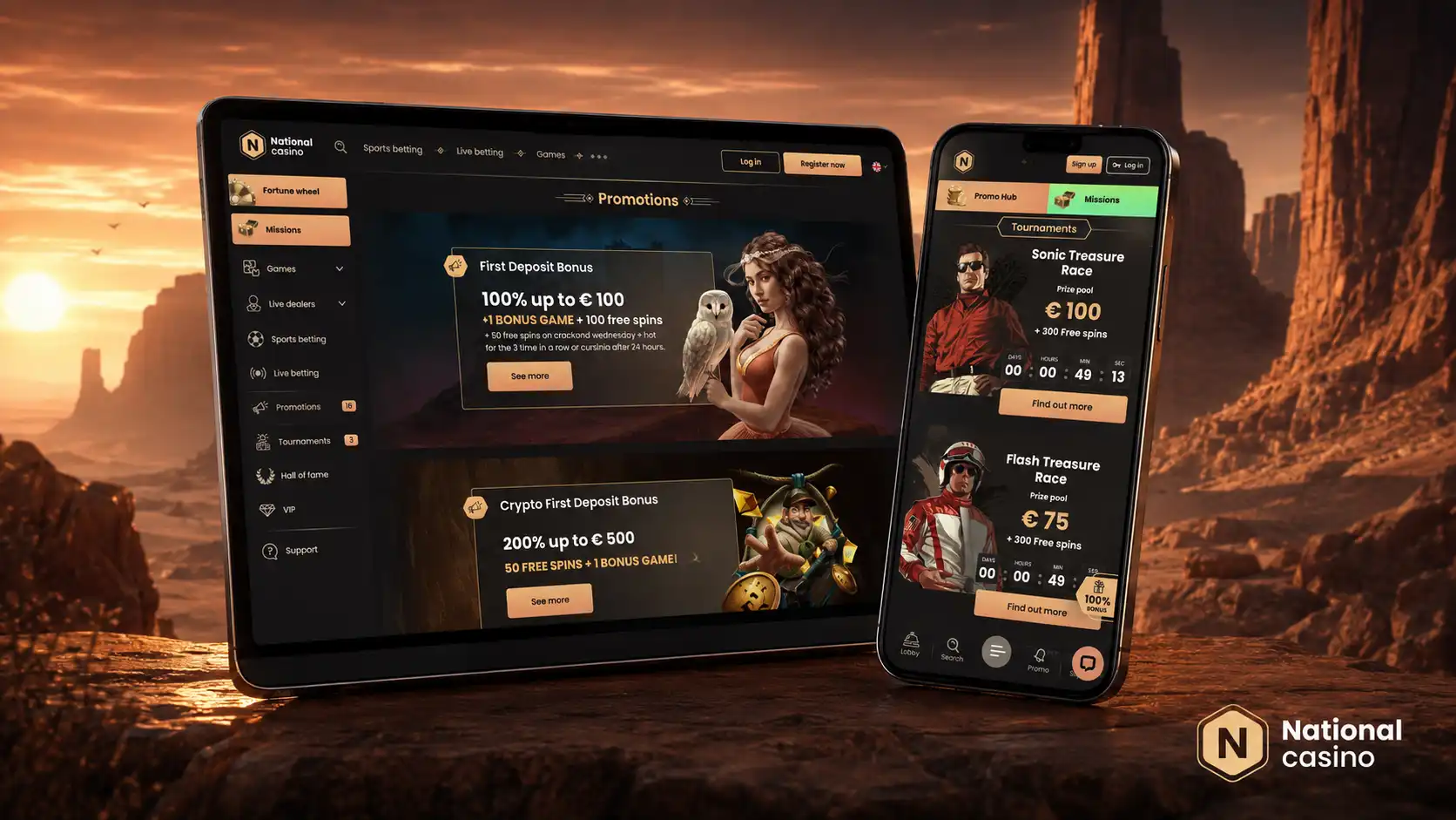 Cum Începi Jocurile Live National Casino?
